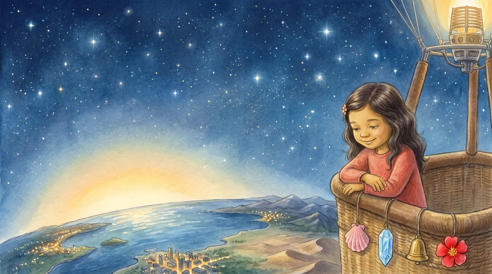 Illustration zu „Einmal um die ganze Welt“, Doppelseite 9