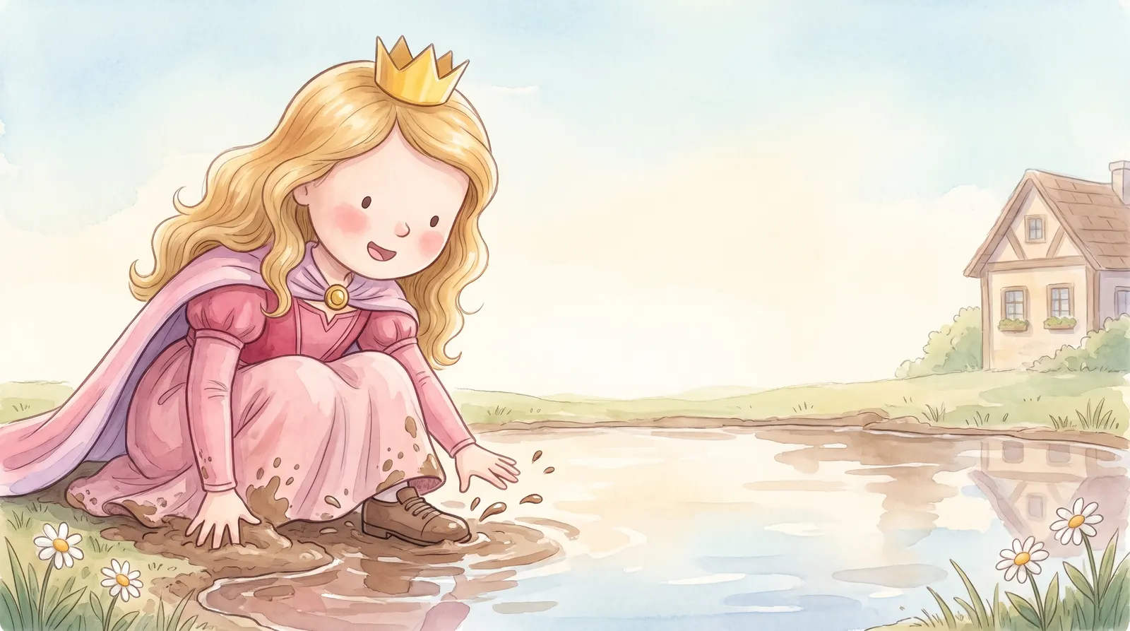 Illustration zu „Die mutige Prinzessin auf Schloss Sonnenstein“, Doppelseite 6