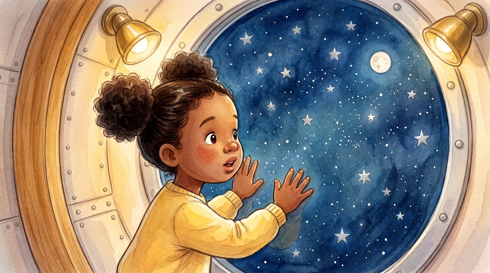 Illustration from “Journey to the Stars”, spread 1