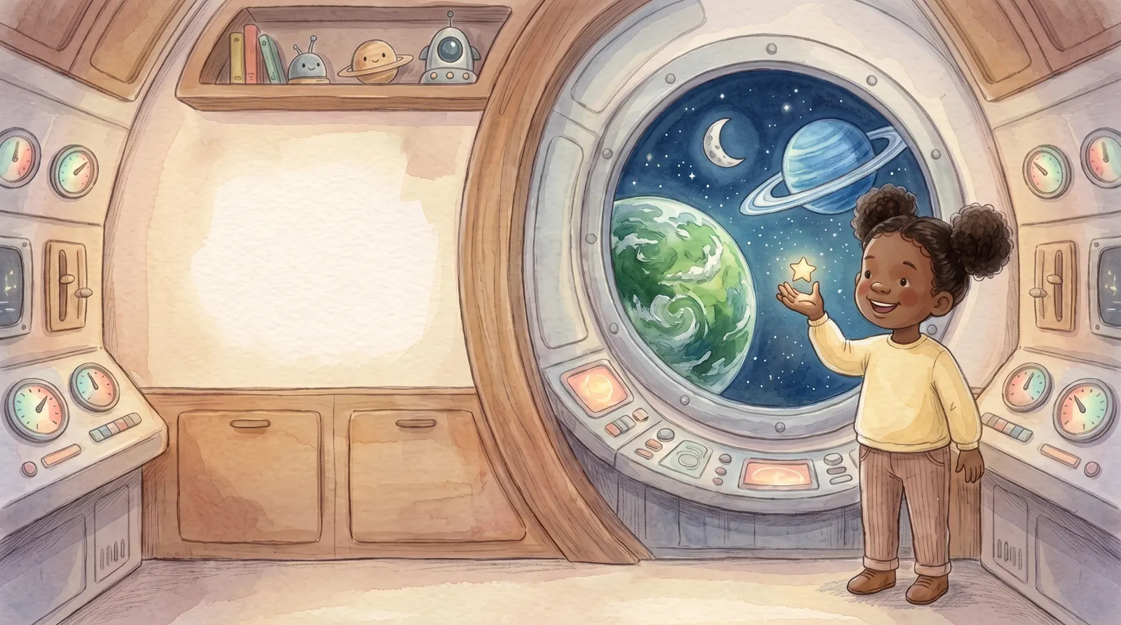 Illustration from “Journey to the Stars”, spread 5
