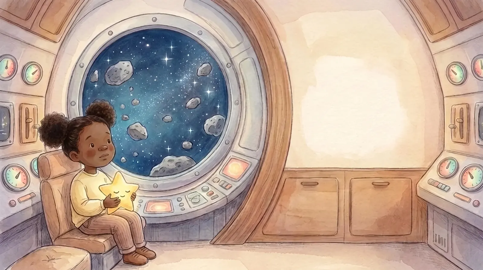 Illustration from “Journey to the Stars”, spread 6
