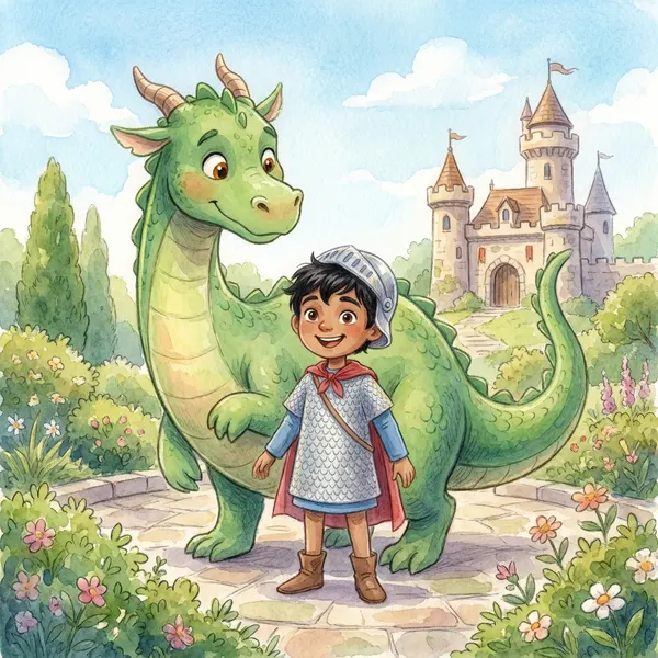 Cover: The Knight & the Friendly Dragon