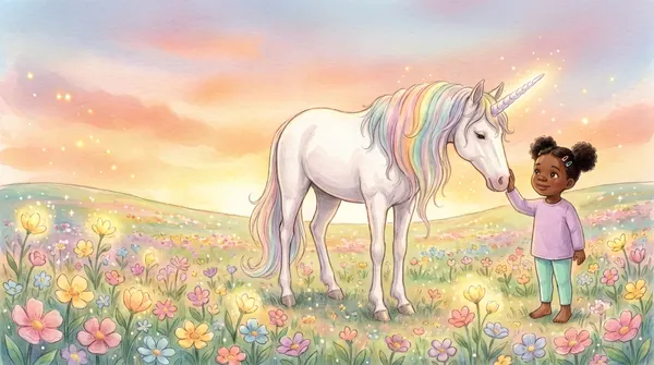 Titelbild: Einhorn & das Regenbogental